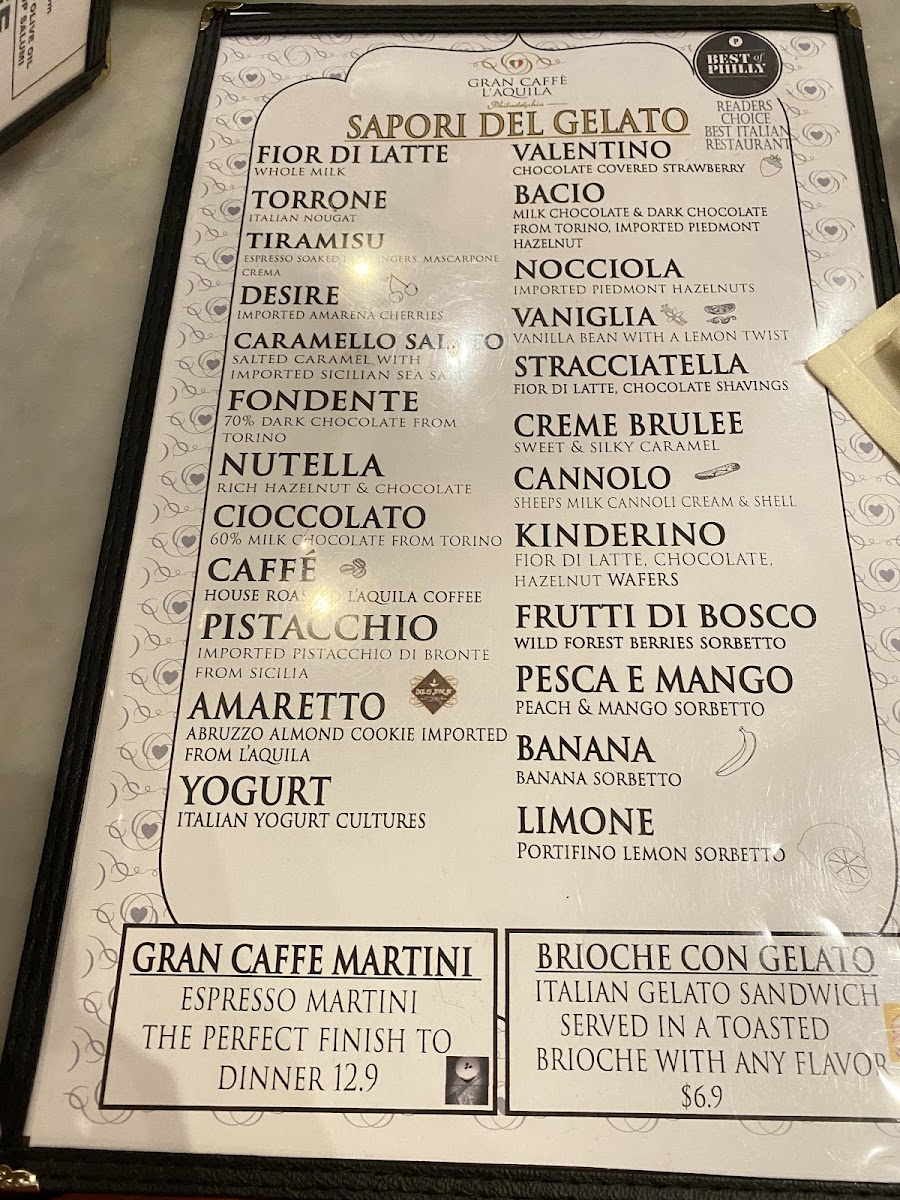 Gran Caffe L'Aquila Menu - Image 2